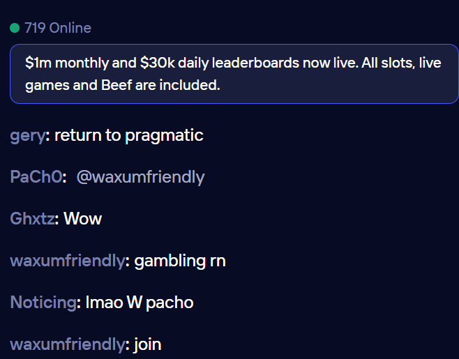 duel casino chat