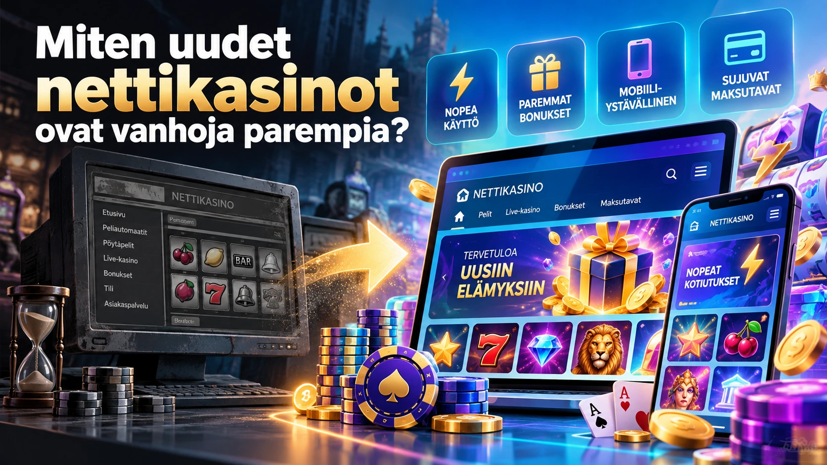 Miten uudet nettikasinot ovat vanhoja parempia?