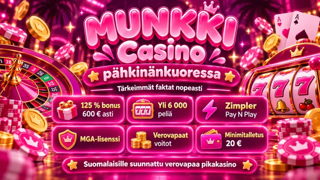 Munkki kasino on yksi parhaista kasinoista